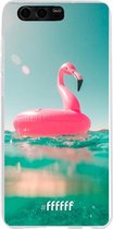 Honor 9 Hoesje Transparant TPU Case - Flamingo Floaty #ffffff