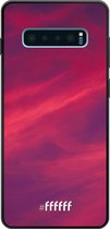 Samsung Galaxy S10 Plus Hoesje TPU Case - Red Skyline #ffffff