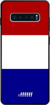 Samsung Galaxy S10 Plus Hoesje TPU Case - Nederlandse vlag #ffffff