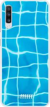 Samsung Galaxy A70 Hoesje Transparant TPU Case - Blue Pool #ffffff