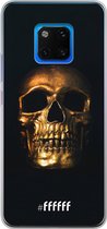 Huawei Mate 20 Pro Hoesje Transparant TPU Case - Gold Skull #ffffff