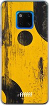 Huawei Mate 20 Pro Hoesje Transparant TPU Case - Black And Yellow #ffffff