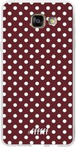 Samsung Galaxy A5 (2016) Hoesje Transparant TPU Case - Burgundy Dots #ffffff