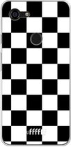 Google Pixel 3 XL Hoesje Transparant TPU Case - Checkered Chique #ffffff