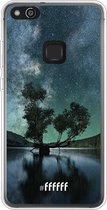 Huawei P10 Lite Hoesje Transparant TPU Case - Space Tree #ffffff