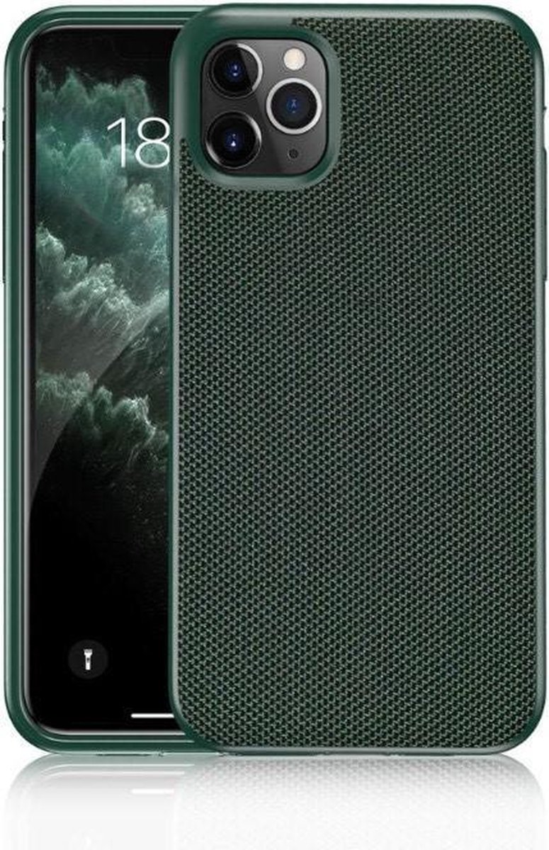 iPhone 11 - iPhone 11 hoesje - Groen - Nylon fiber - Apple - iPhone 11 case
