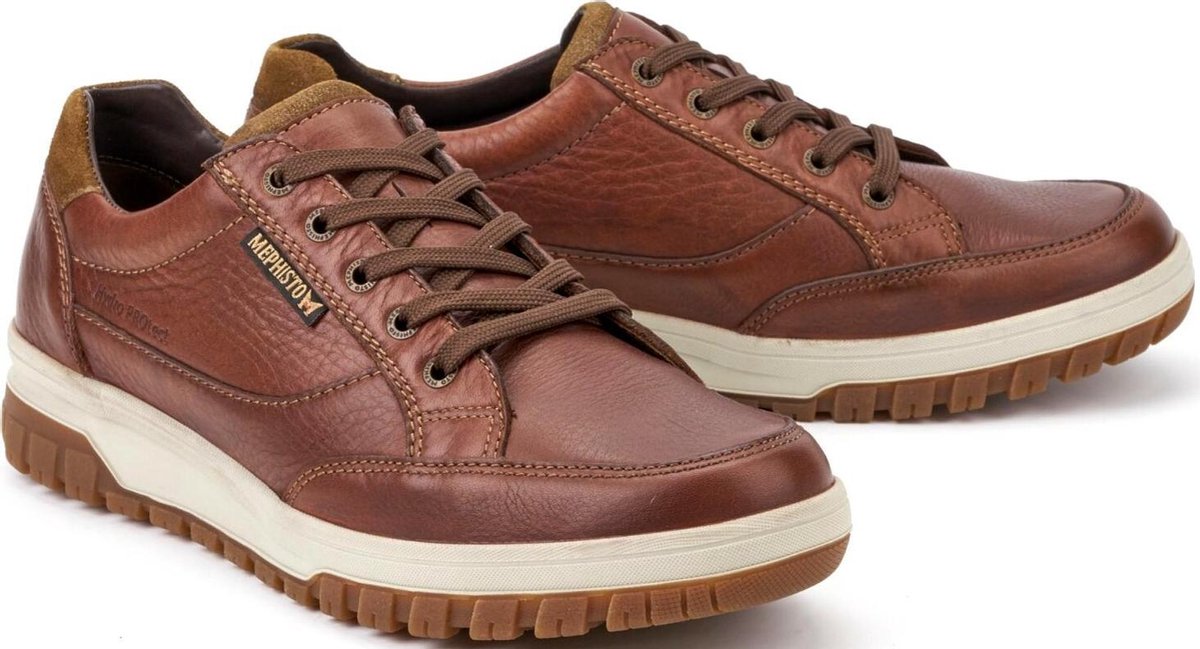 Mephisto Paco Halbschuhe Herren Black - Bequeme Leder Schnürer Mit Soft-Air Technologie