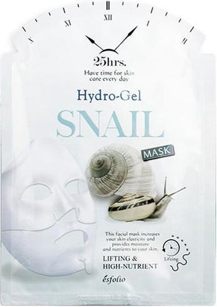 Esfolio Hydrogel Anti Aging Snail Sheet Mask - Hypoallergeen - Anti aging - Korean Skincare