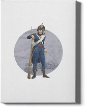 Walljar  - Armed Civil Forces Rotterdam - Muurdecoratie - Canvas schilderij
