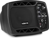 Studio monitor actief - Vonyx V205B - Actieve studio monitor speaker 80W met Bluetooth, USB mp3 speler en gitaaringang - Perfect voor de beginner