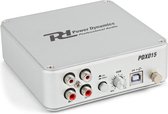 Phono voorversterker - Power Dynamics PDX015 platenspeler voorversterker met USB en software