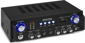 Karaoke versterker - Fenton AV100BT stereo HiFi karaoke versterker met Bluetooth, mp3 speler en twee microfooningangen