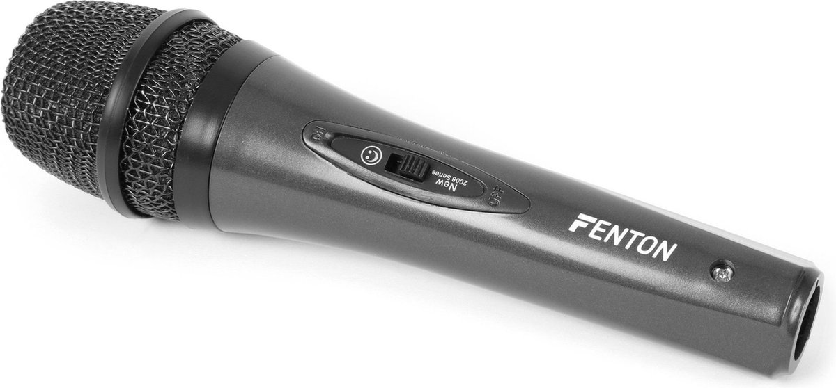 Microfoon - Fenton DM105 handmicrofoon met kabel - Karaoke microfoon - Zang microfoon - Fenton