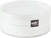 Zak!Designs Onderzetter - Voor Glas - Wit - Set van 4 stuks