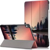 3-Vouw sleepcover hoes - Geschikt voor iPad Air (2022 / 2020) 10.9 inch - Night Forest