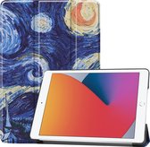 iPad 10.2 2020 Hoes Book Case Hoesje Tablet Luxe Cover - Sterrenhemel