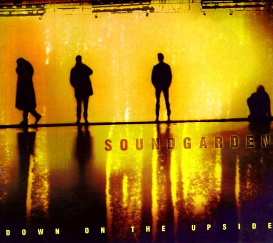 Soundgarden - Down On The Upside albumhoes met silhouetten van vier personen.
