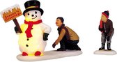 Lemax - Frosty's Friendly Greeting -  Set Of 2 -  B/o(4.5v) - Kersthuisjes & Kerstdorpen