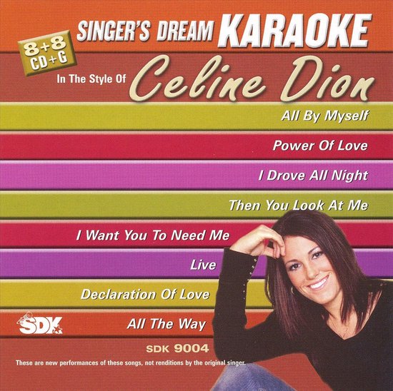 Celine Dion Karaoke, Karaoke CD (album) Muziek