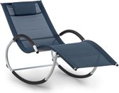 Blumfeldt Westwood Rocking Chair schommel-ligstoel ergonomisch aluminium donkerblauw