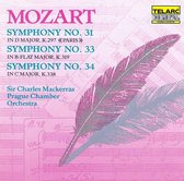 Mozart: Symphonies 31, 33 & 34 / Mackerras, Prague CO