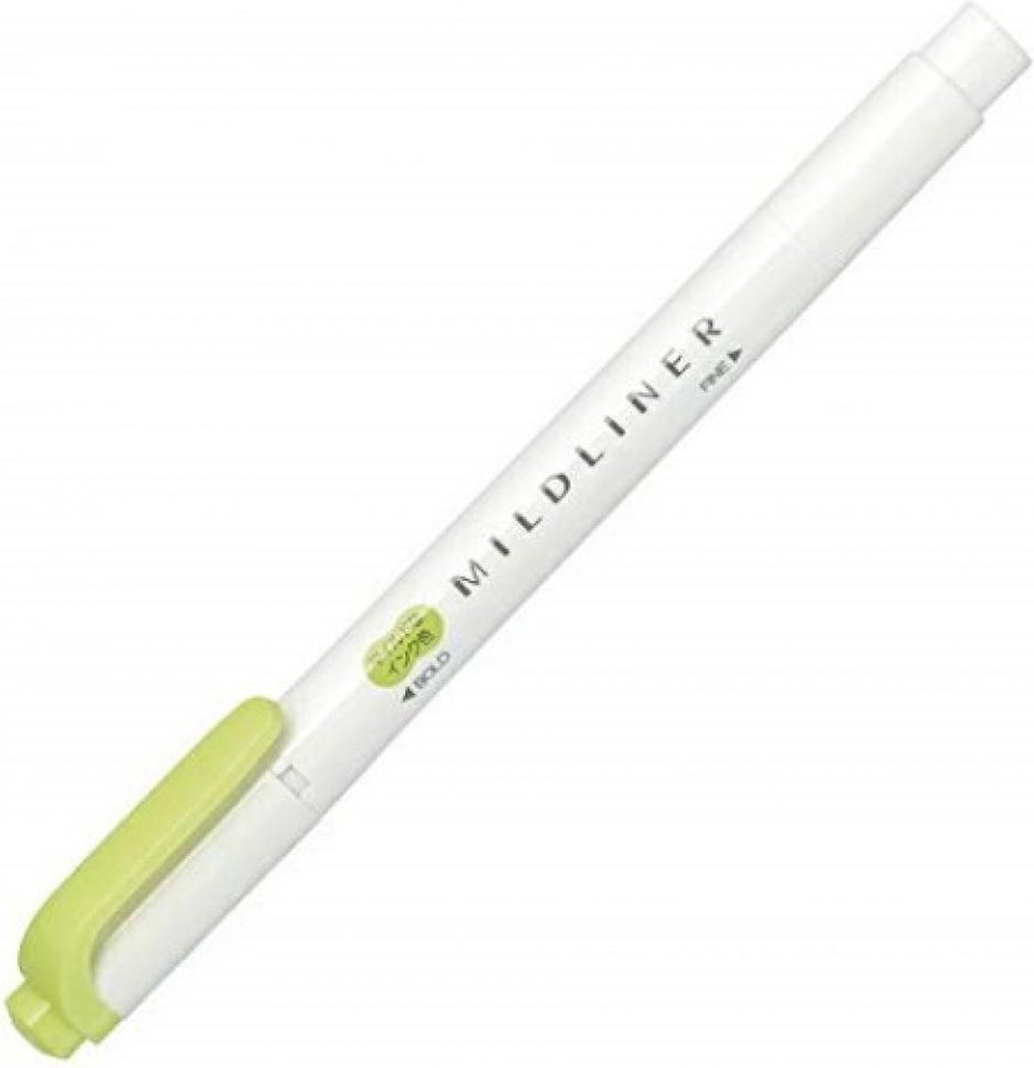 Zebra Mildliner Double-Sided Highlighter - Fine / Bold – Mild Citrus Green / WKT7-MCG