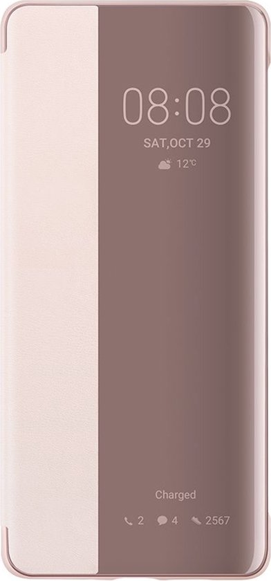 Huawei View flip cover - Roze - voor Huawei P30 Pro