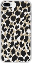 Design Backcover iPhone 8 Plus / 7 Plus hoesje - Panter Zwart