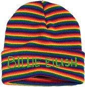 Billie Eilish Beanie Muts Stripes Regenboog