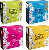 Spellenbundel - Dobbelspel - 4 Stuks - Rory's Story Cubes Actions, Voyages, Fantasia & Emergency