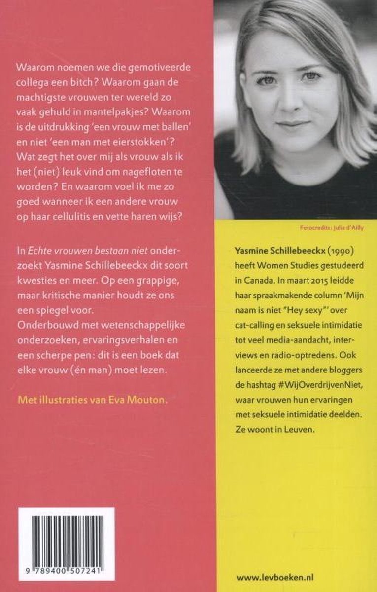 Echte vrouwen bestaan niet - back cover