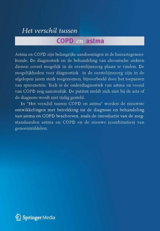 Het verschil tussen COPD en astma - C.P. Van Schayck