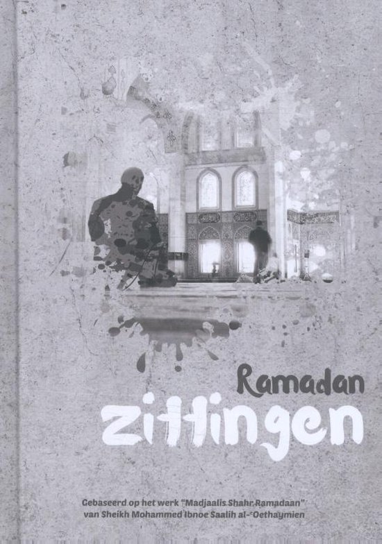 Couverture de livre avec un croquis de mosquée et le texte "Ramadan zittingen".