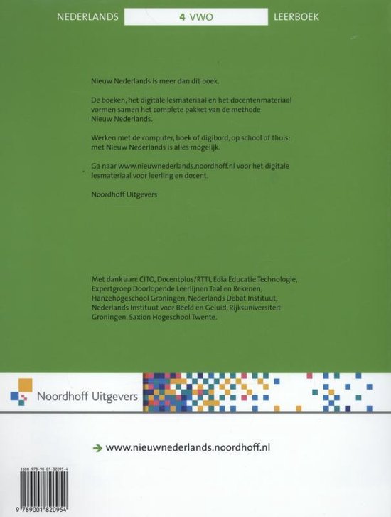 Nieuw Nederlands vwo 4 leerboek | 9789001820954 | Boeken | bol.com