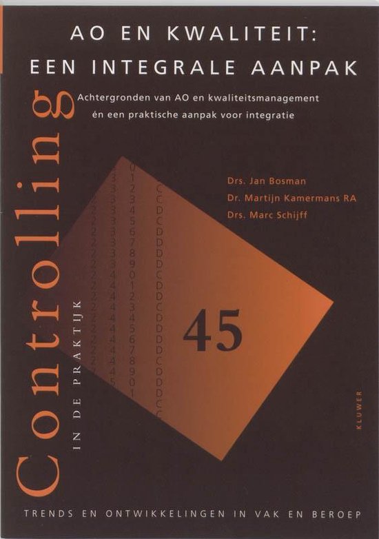 Cover van het boek 'AO en kwaliteit / druk 1' van J. Bosman en J. Bosman