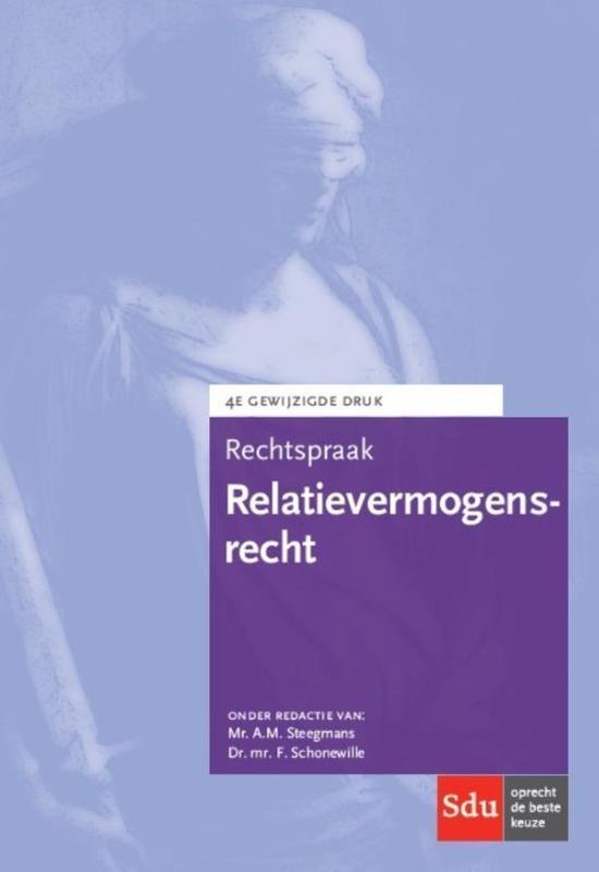 Rechtspraakreeks - Rechtspraak relatievermogensrecht - cover