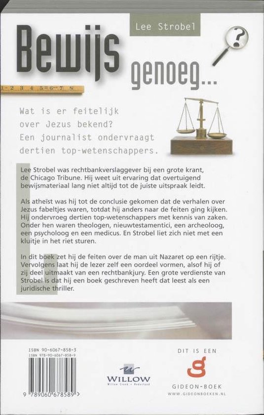 Bewijs genoeg...