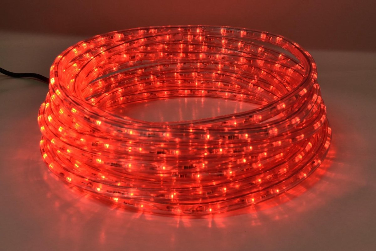 LED Lichtslang 100 meter | Rood | 36 leds per meter - Lichtsnoer voor  buiten | bol