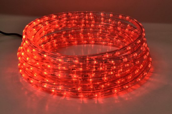 LED Lichtslang 100 meter | Rood | leds per - Lichtsnoer voor buiten | bol.com