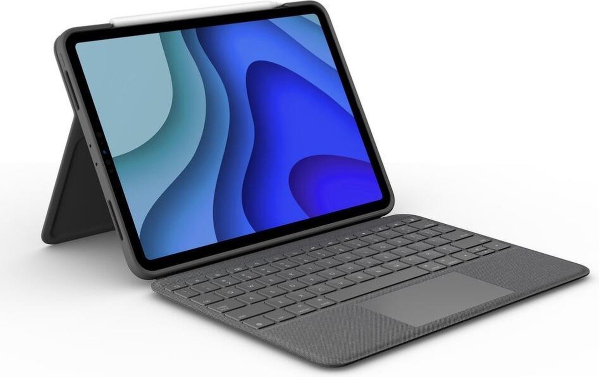 Keyboard iPad Pro 11 Logitech Folio Touch German QWERTZ Grey (Refurbished B)