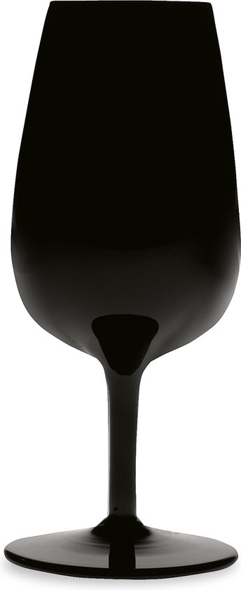 6 Wijn proefglazen INAO zwart kristalglas | bol.com