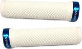 handvatten 135 mm rubber wit/blauw 2 stuks