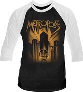 Plan 9 Longsleeve shirt -M- METROPOLIS Zwart
