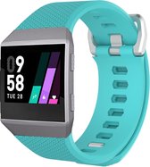 Bandje Voor Fitbit Ionic Sport Band - Blauw - Maat: SM - Horlogebandje, Armband