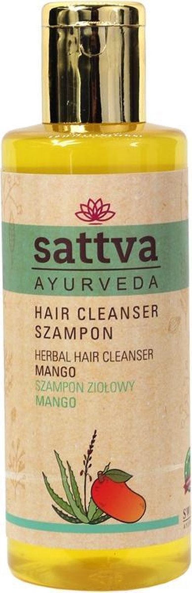 Sattva - Hair Cleanser Moisturizing Herbal Shampoo Mango 210Ml
