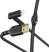 Hama Oplaad-/gegevenskabel Stand USB-A - Lightning 1,5 M Zwart