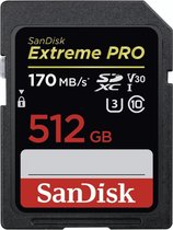 Sandisk Extreme PRO SDXC 512GB - V30 U3 UHS-I -170MB/s