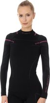 Brubeck Dames Thermoshirt - met Nilit® Innergy - Zwart/Roze - M
