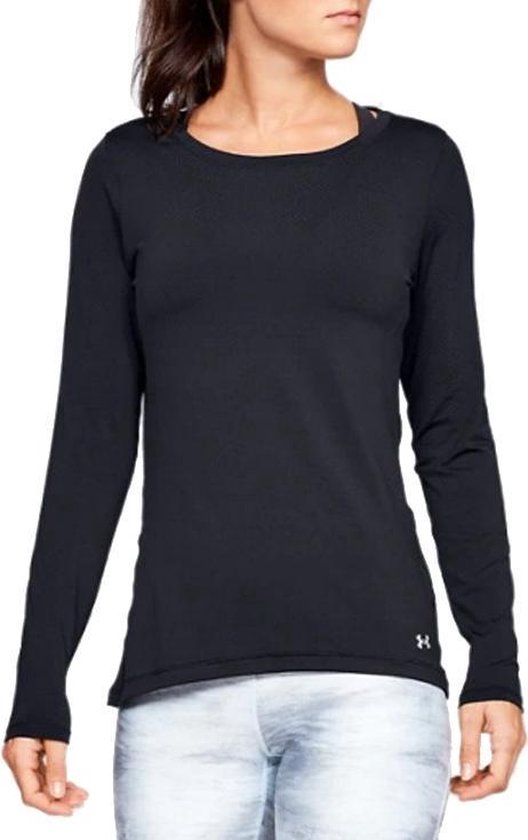 Under Armour W HG Armour Long Sleeve 1328966-001, Vrouwen, Zwart, Longsleeve, maat: XS EU