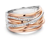 Velini jewels -R6343R- -Ring -925 Zilver rosé -Cubic Zirkonia